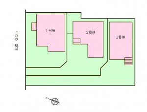 瑞穂町　新築　区画図